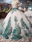 Off The Shoulder Sparkly Quinceanera Gown Beads Sequins Appliques Prom Dress