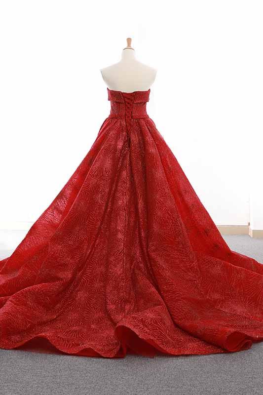 Sparkly Sequins Red Sweetheart Sheath Formal Gown Overskirt Pageant Dresses