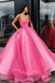 strapless ball gown quinceanera dress tulle lilac long prom dress dtp166
