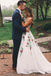 Lace Long Prom Dress with Embroidery Appliques, V-neck Backless Graduation Dress