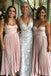 sweetheart a-line tea length pleated satin pink bridesmaid dresses dtb20