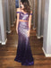 two piece spaghetti straps sequined ombre purple prom dresses dtp506