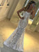 unique straps mermaid/trumpet style prom dress lace party dress dtp429