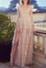 Vintage Princess Lace Long Sleeves Layered Prom Dress Slit Party Dress