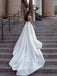 Gorgeous Straps A-line Lace Beaded Wedding Dresses With Chapel Train