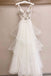 ivory tulle lace bodice layered wedding dress princess bridal gown dtw168