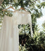 Lace Long Sleeves Beach Wedding Dress Boho Two-piece Chiffon Bridal Gown