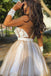 Sheer Long Sleeves Plunging Neck Appliques Short Homecoming Dress,