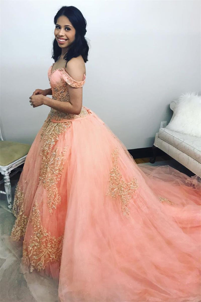 coral and gold quinceanera dresses Rachel Allan MQ3093 - Bow Back Quinceanera Ballgown 4 / Champagne Rose Gold