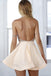 Sexy Sparkly Halter Short Prom Dress Backless Cocktail Party Dresses