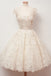 a-line scoop lace homecoming dresses cap sleeves sweet 16 dress dth187