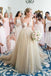 a-line deep v-neck tulle wedding dress with lace appliques top dtw193