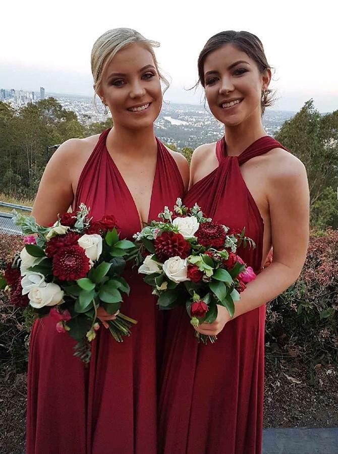 Burgundy bridesmaid dresses uk top