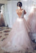 Princess Skin Pink Graduation Dresses V-neck Backless Wedding Gowns