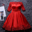 Off Shoulder Short Prom Dresses Homecoming Dress With Sleeve