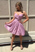 sparkly homecoming dresses a-line sweetheart short prom dresses dth267