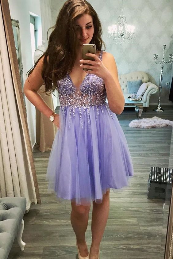 sparkle beaded homecoming dress